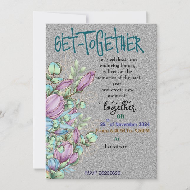 Inbjudan till bloominsamling vid midnatt (Framsida)