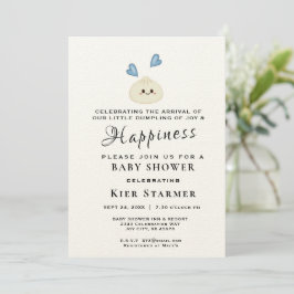 Inbjudan till Blue Baby Shower Little Dumpling Blu