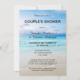 Inbjudan till Blue Beach Couple Shower