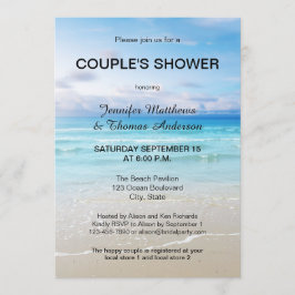 Inbjudan till Blue Beach Couple Shower