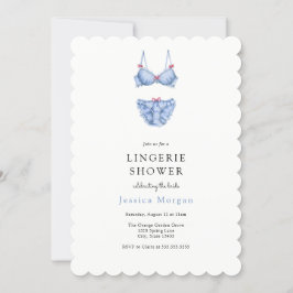 Inbjudan till Blue Lingerie Shower