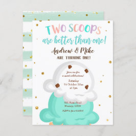 Inbjudan till Blue- och Mint Twin Ice-kräm