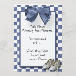 Inbjudan till Blue Play Baby Shower