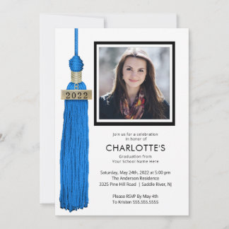Inbjudan till Blue Tassel Photo Studenten
