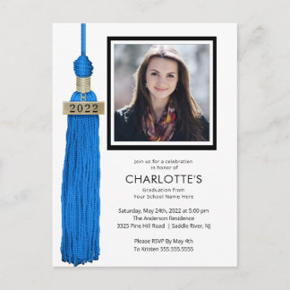 Inbjudan till Blue Tassel Photo Studenten