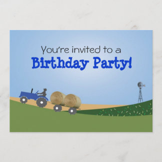 Inbjudan till Blue Tractor Party