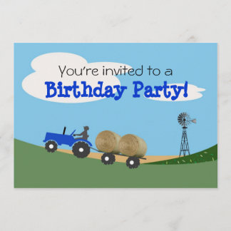 Inbjudan till Blue Tractor Party