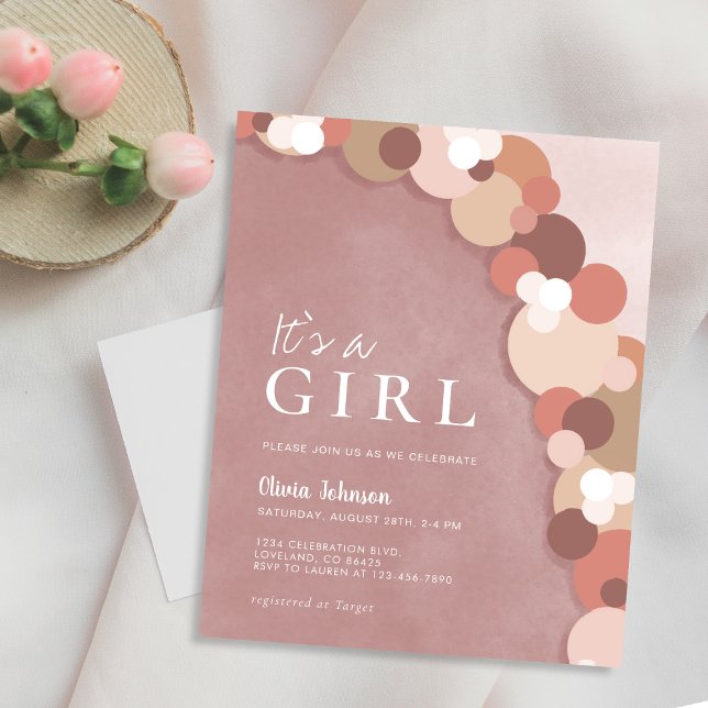 Inbjudan till Boho Cute Baby Shower för budgetEleg (Skapare uppladdad)