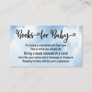 Inbjudan till bok-begäran om Blue Boy Baby Shower