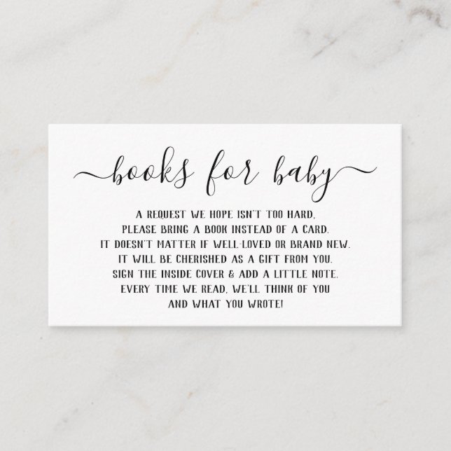 Inbjudan till Bok för babyskor (Framsida)