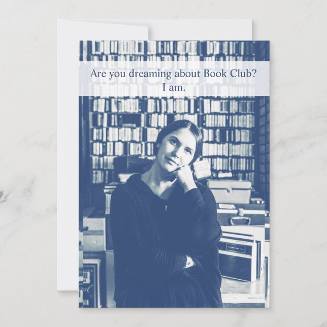 Inbjudan till Bok Klubb Funny Anpassningsbar (Framsida)