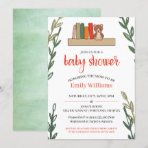 Inbjudan till Bok Thed Baby Shower