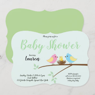 Inbjudan till bondgårdar i Gren Nest Baby Shower