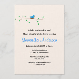 Inbjudan till bondskidåkare i Baby - pojke