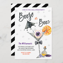 Inbjudan till Boo eller Sprit Halloween fest