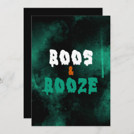 Inbjudan till Boos och Boos Vuxen Halloween fest