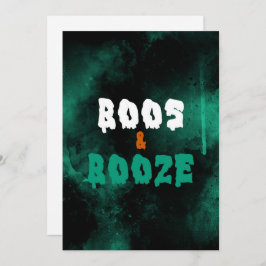 Inbjudan till Boos och Boos Vuxen Halloween fest