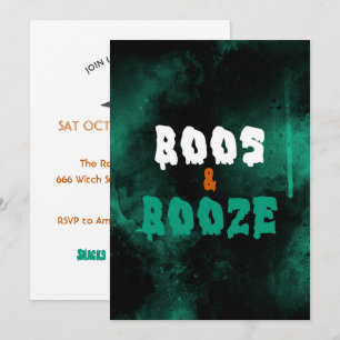 Inbjudan till Boos och Boos Vuxen Halloween fest