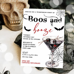 Inbjudan till Boos och Sprit Halloween fest