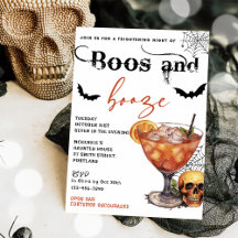 Inbjudan till Boos och Sprit Halloween fest