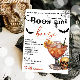 Inbjudan till Boos och Sprit Halloween fest