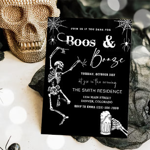 Inbjudan till Boos och Sprit Halloween fest