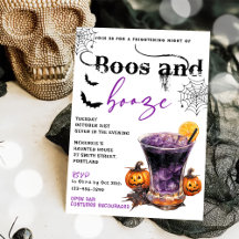 Inbjudan till Boos och Sprit Halloween fest