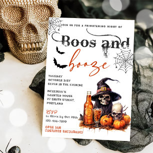 Inbjudan till Boos och Sprit Halloween fest