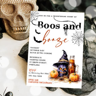 Inbjudan till Boos och Sprit Halloween fest