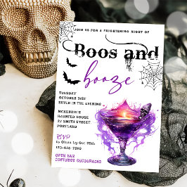 Inbjudan till Boos och Sprit Halloween fest