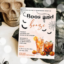 Inbjudan till Boos och Sprit Halloween fest