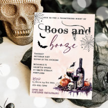 Inbjudan till Boos och Sprit Halloween fest