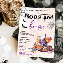 Inbjudan till Boos och Sprit Halloween fest