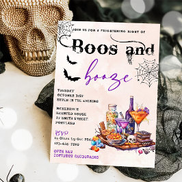 Inbjudan till Boos och Sprit Halloween fest