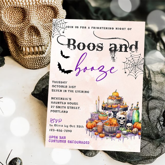 Inbjudan till Boos och Sprit Halloween fest (Skapare uppladdad)
