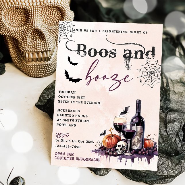 Inbjudan till Boos och Sprit Halloween fest (Skapare uppladdad)