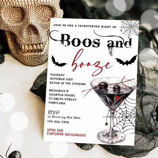Inbjudan till Boos och Sprit Halloween fest (Skapare uppladdad)