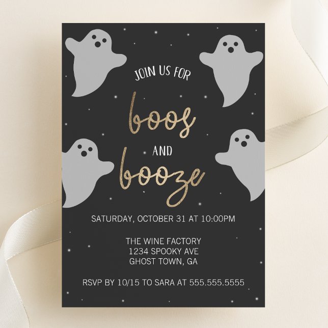 Inbjudan till Boos och Sprit Halloween fest (Skapare uppladdad)