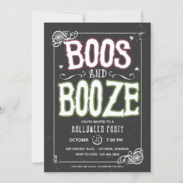 Inbjudan till Boos och Sprit Halloween fest