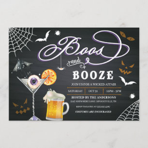 Inbjudan till Boos och Sprit Halloween fest