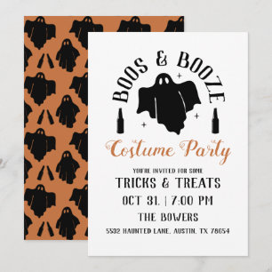 Inbjudan till Boos & Sprit Halloween fest