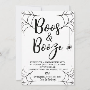 Inbjudan till Boos & Sprit Halloween fest