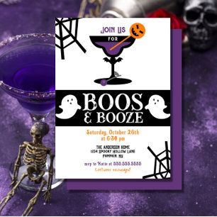 Inbjudan till Boos & Sprit Vuxen Halloween fest