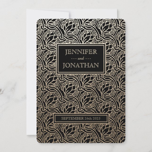 Inbjudan till borgmästarförsamlingen i art nouveau (Framsida)