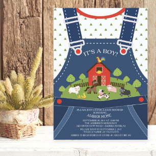 Inbjudan till boskap Baby Shower