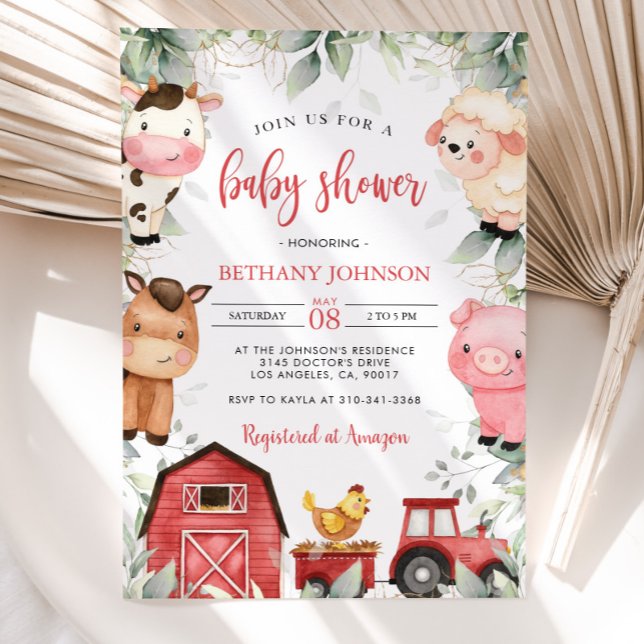 Inbjudan till boskap Baby Shower (Skapare uppladdad)