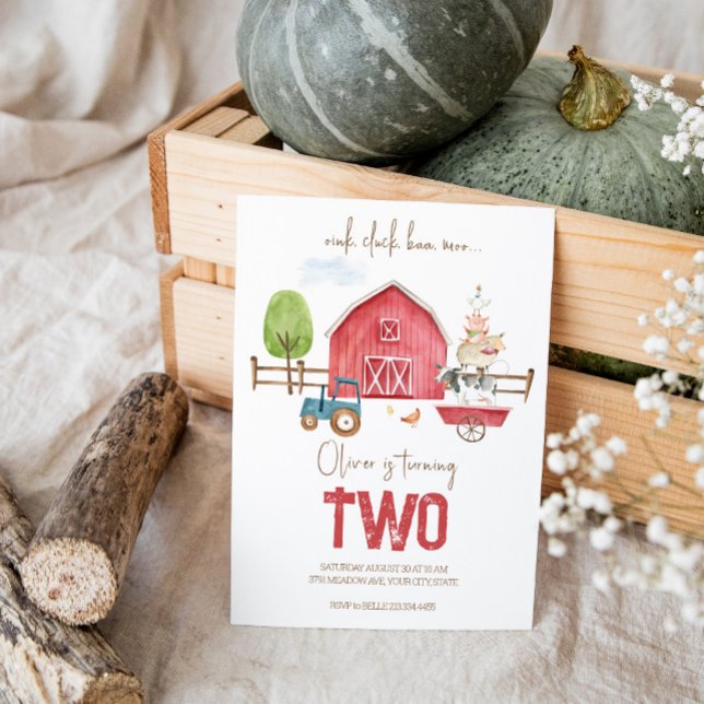 Inbjudan till boskap på födelsedagen (Skapare uppladdad)