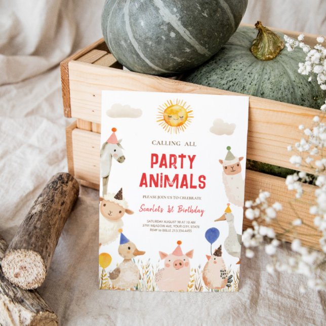 Inbjudan till boskap på födelsedagen (Skapare uppladdad)