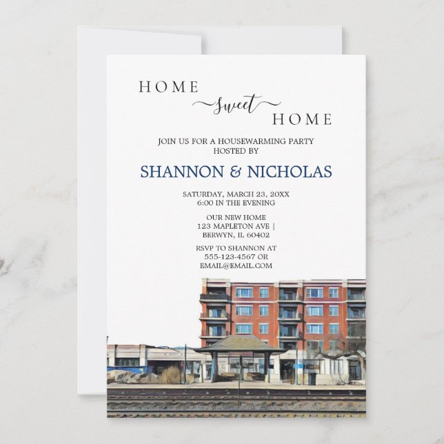 Inbjudan till bostadshus i Berwyn Tåg (Framsida)