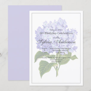 Inbjudan till botaniskt Hydrangea under 50:e födel